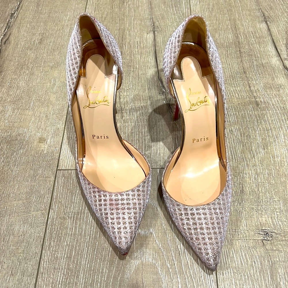 Christian Louboutin Iriza Quadro Lorex Nude Pumps